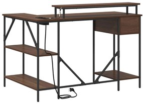 Mesa Carvalho castanho 120 x 79 x 86.5 cm Madeira processada