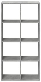 Estante divisória 69,5x29x137,5 cm deriv. madeira cinza cimento