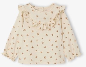 Camisola estampada estilo blusa, para bebé baunilha