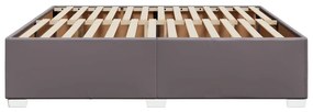 Estrutura de cama 180x200 cm couro artificial cinzento