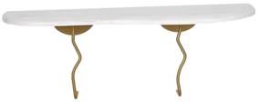 Prateleira de Parede Edera – Dourado e Branco – 99 cm x 22 cm
