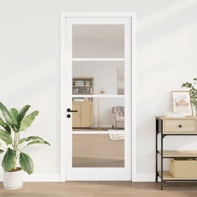 vidaXL porta interior com vidro 'ORKDAL'branca 93x232x4 cm