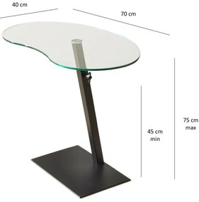 Mesa de Café Fagioli - Preta - 70cm x 75cm x 40cm