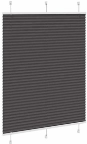 Preto Plissada Cega 110x150 cm Largura Tecido 109,4cm Poliéster