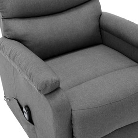 Poltrona elevatória tecido cinzento-claro