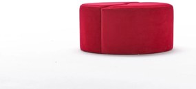 Pouffe Alis Puf – Vermelho – 80x40x80 cm