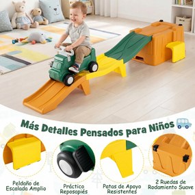 Conjunto de Pista de Montanha-Russa Infantil, 235 x 61 x 36 cm, Com Caixa de Arrumação Integrada, Cor 2