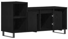 Armário para TV vidaXL Preto Carvalho 100x35x55 cm Madeira Engineered