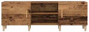 Estante para TV vidaXL Madeira Velha 150x30x50 cm Madeira de Engenhari