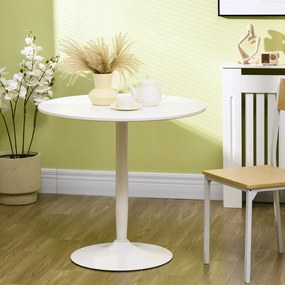 Mesa de Cozinha Redonda Mesa de Jantar Moderna para 2 Pessoas com Base