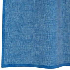 Cortinas de voile com ilhós 2 pcs azul real