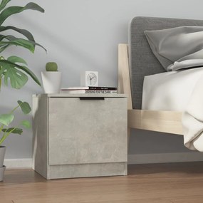 vidaXL Mesa de cabeceira 40x39x40 cm cinzento cimento