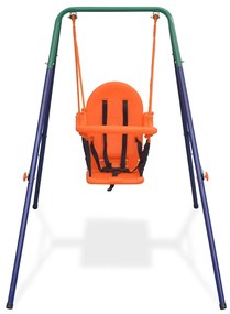 Conjunto de baloiços com arnês de segurança laranja