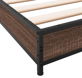 Estrutura de cama 200x200cm derivados madeira/metal