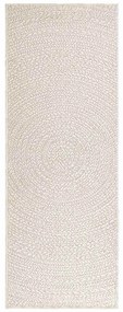 Tapete ZIZUR creme 80x200cm aspeto de juta interior e exterior