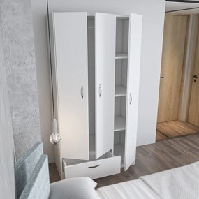 Roupeiro Gabi – Branco – 90x170x40 cm