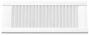 Portas de armário 2 pcs design de persiana 69x29,5 cm branco