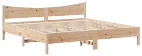 Estrutura de cama c/ gavetas 180x200 cm madeira de pinho maciça