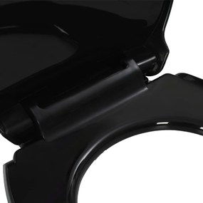 Tampo de sanita fecho suave com design remoção rápida preto