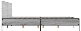 Estrutura de cama 135x190 cm derivados de madeira/metal