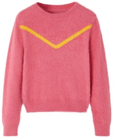 Camisola de malha para criança rosa-velho 104