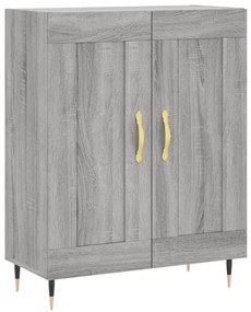 Armário alto 69,5x34x180 cm derivados de madeira sonoma cinza