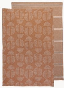 Toalhas de cozinha Splice Ginger, conjunto de 2