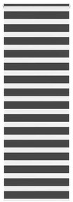 vidaXL Cortina de zebra 80x230 cm largura do tecido 75,9 cm poliéster