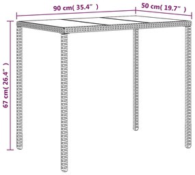 4 pcs conjunto lounge jardim c/ almofadões vime PE castanho