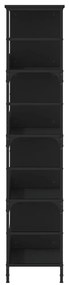 Estante 78,5x33x153 cm derivados de madeira preto