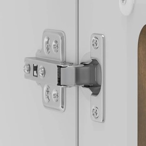 Armário de parede de cozinha porta vidro Lucca carvalho fumado