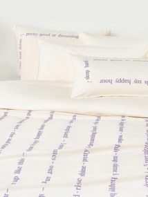 Capa de edredão em percal de algodão com bordado Roya