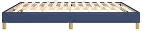 Estrutura de cama sem colchão 180x200 cm tecido azul