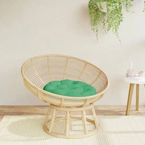 vidaXL Almofadão redondo Ø 60 x11 cm tecido oxford verde