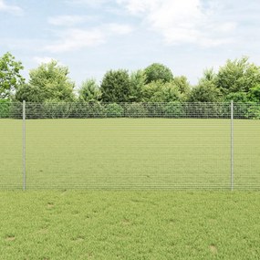 vidaXL Conjunto de Cerca para Jardim Conjunto de 2 Aço Galvanizado