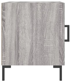 Mesa cabeceira 2pcs 40x40x50 cm madeira processada cinza sonoma