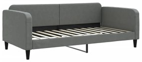 Sofá-cama c/ gavetão/colchões 100x200cm tecido cinzento-escuro