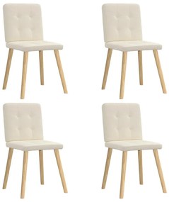 Cadeiras de jantar 4 pcs linho