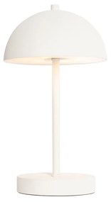 LED Candeeiro de mesa de exterior branco recarregável com dimmer de 3 níveis - Keira Moderno