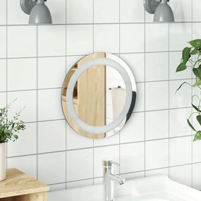vidaXL Espelho de casa de banho com luzes LED redondo 30 cm