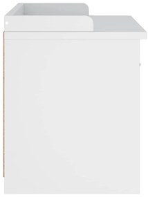 Banco de entrada SANDNES Branco 87x40x50 cm pinho maciço