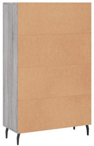 Armário alto derivados de madeira 69,5x31x115cm cinza sonoma