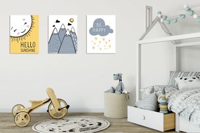 Pintura Decorativa em Tela UDC04 – Multicolor – 30 x 40 cm (3 Peças)
