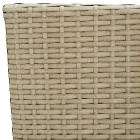 3 pcs conjunto de jantar para jardim bege