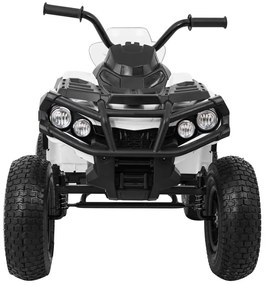 Moto 4 elétrica para crianças 12V ATV AIR, Rodas de AR, assento couro ecológico Branca