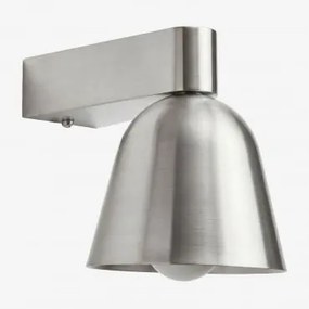 Aplique De Parede Para Exterior Em Ferro Briavel Cinzento Escovado - Sklum