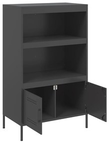 Aparador alto 68x39x113 cm aço preto