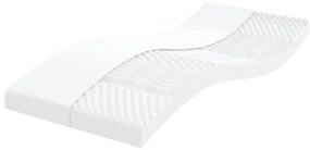 Sofá-cama + gavetão/colchões 100x200cm tecido cinza-acastanhado