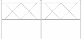 Cabeceira de cama 180 cm metal branco