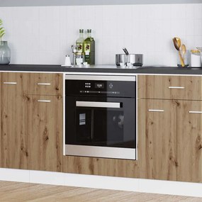 vidaXL Armário suspenso Riga Carvalho Artesanal 60 x 46 x 81,5 cm